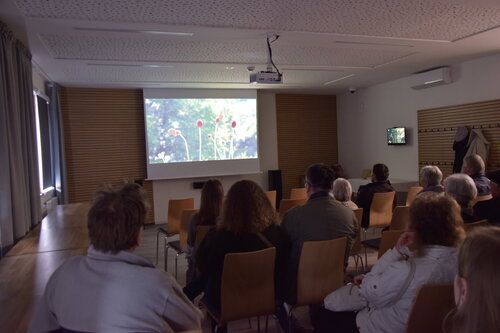 promítání filmů v přednáškovém sále