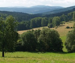 Pohled na Český les od Málkova, J. Juráková