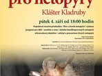 Mezinárodní noc pro netopýry - klášter Kladruby Mezinárodní noc pro netopýry - klášter Kladruby