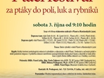Ptačí festival aneb za ptáky do polí, luk a rybníků Ptačí festival aneb za ptáky do polí, luk a rybníků