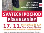 SVÁTEČNÍ POCHOD PŘES BLANÍKY SVÁTEČNÍ POCHOD PŘES BLANÍKY