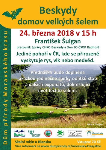 Plakátek - Beskydy, domov velkých šelem