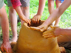 Stavba pece na tavení železa Stavba pece na tavení železa