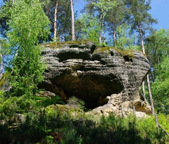 Reliéf pískovcových skal