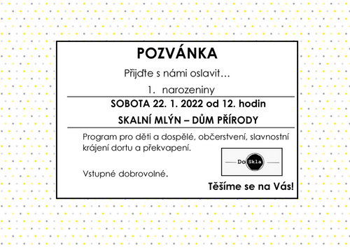 pozvánka