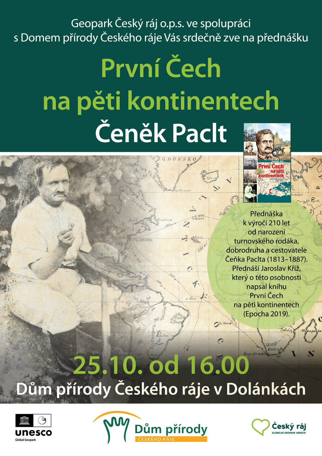 přednáška První Čech na pěti kontinentech 