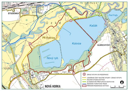 zákaz vstupu do PR Kotvice