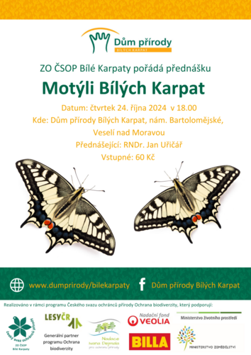 plakát přednáška motýlů