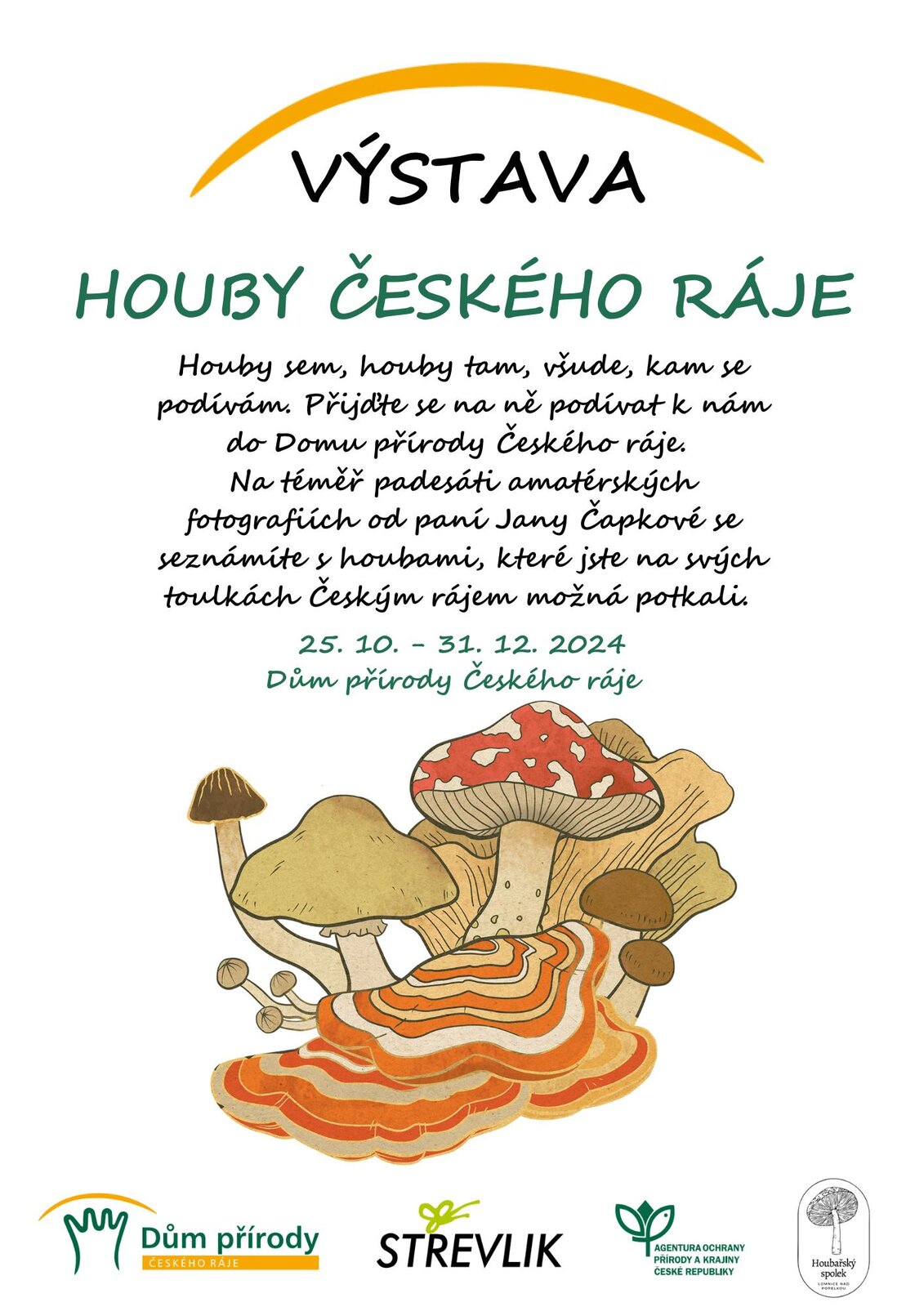 Pozvánka na výstavu Houby Českého ráje