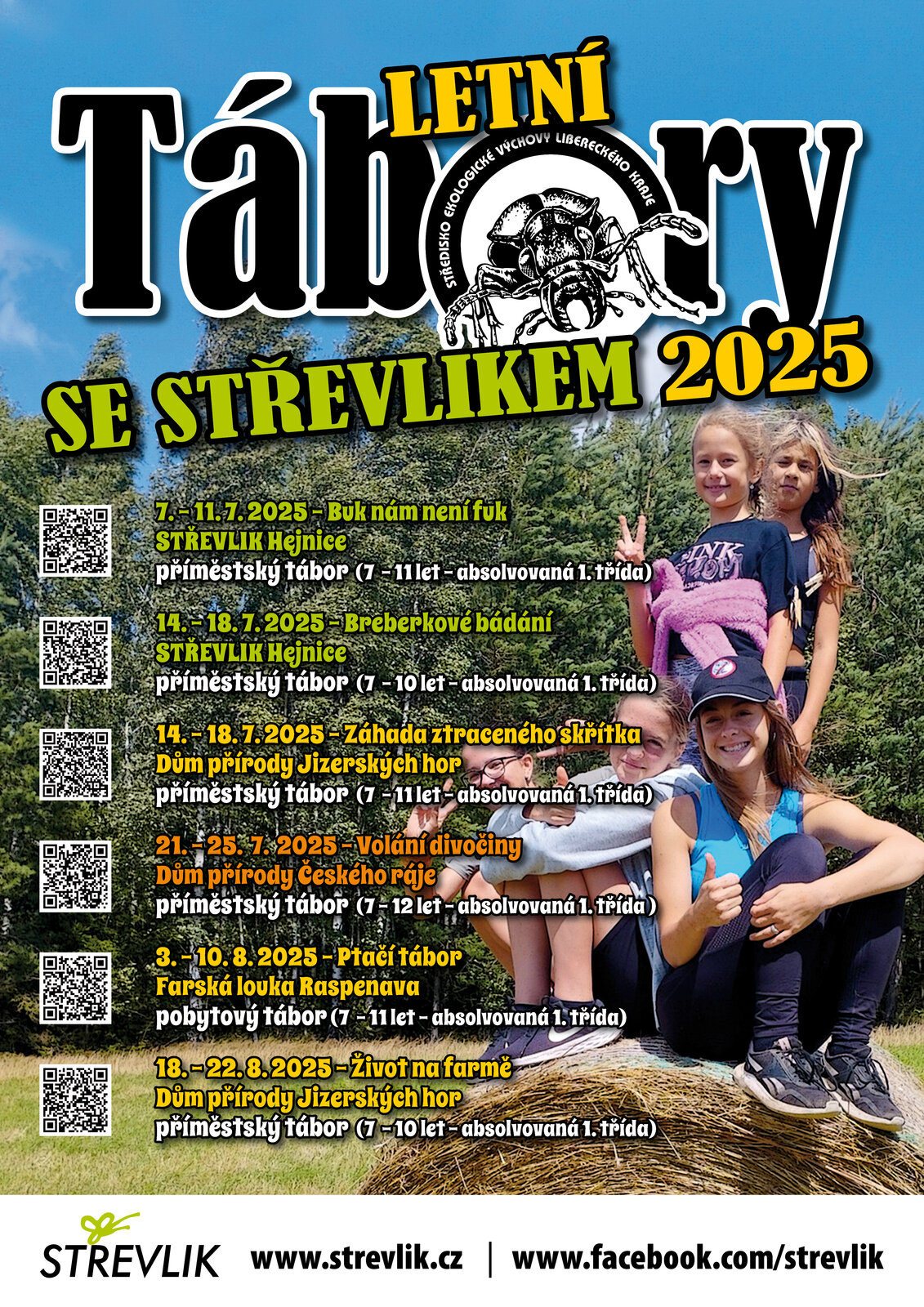 Nabídka letních táborů 2025