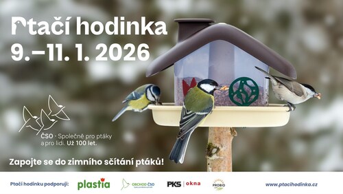 Ptačí hodinka 2026 Ptačí hodinka 2026