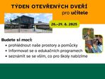 Týden otevřených dveří pro učitele
