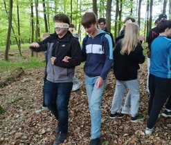 Pobytový program gymnazistů z Plzně - Smyslové vnímání na Křivoklátě