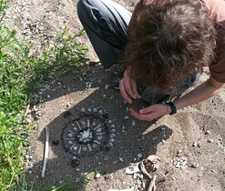 Terénní praxe Scholy Humanitas 2025 - Land art u Berounky v Roztokách u Křivoklátu