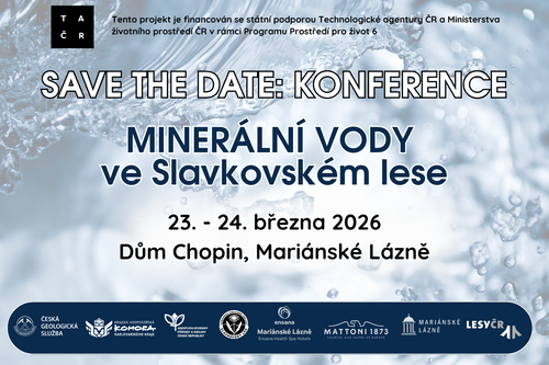 Save the date Konference minerální vody