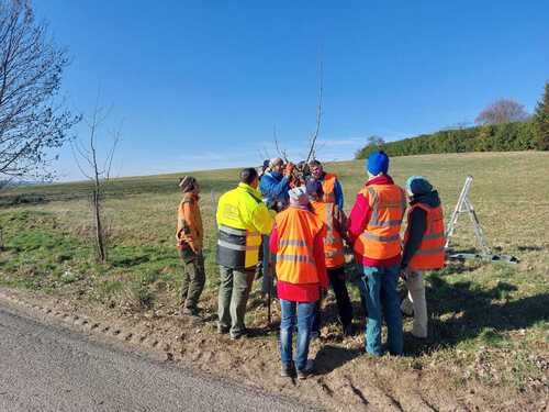 řez podél komunikace vyžaduje vesty