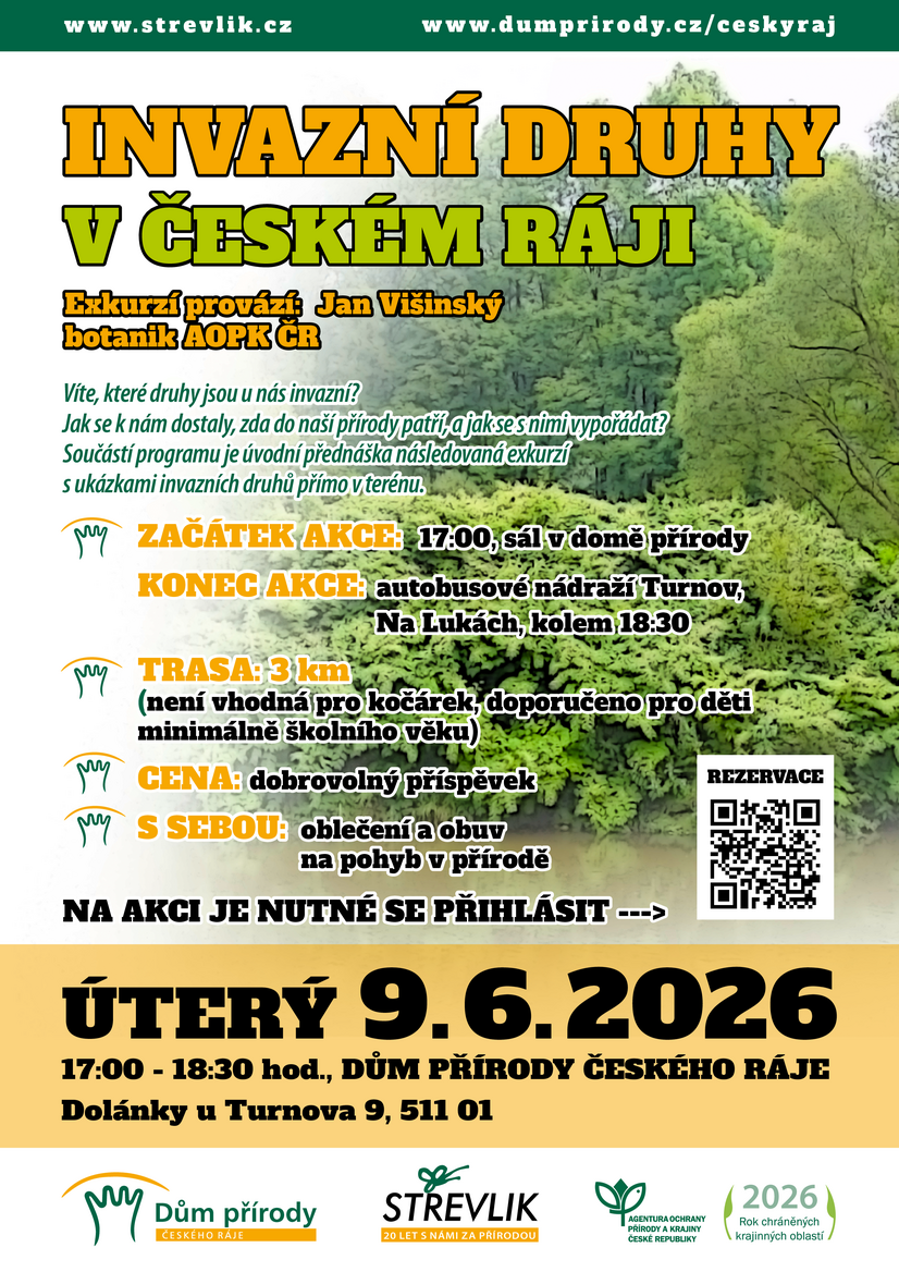 Pozvánka na akci Invazní druhy v Českém ráji Pozvánka na akci Invazní druhy v Českém ráji