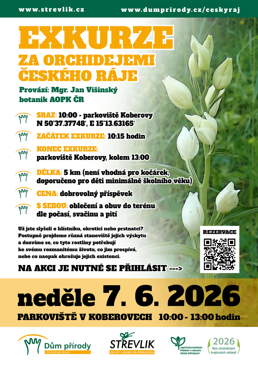 Pozvánka na exkurzi Za orchidejemi Českého ráje Pozvánka na exkurzi Za orchidejemi Českého ráje
